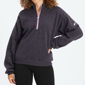 Fabletics XL Forever Fleece 1/2 Zip Sweatshirt NWT